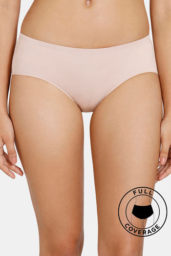 Buy Zivame Low Rise Full Coverage No Visible Panty Line Hipster - Cameo rose